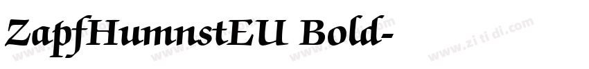 ZapfHumnstEU Bold字体转换 ZapfHumnstEU Bold字体转换